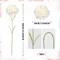 8 pcs White Artificial Carnations – Silk Flowers for Wedding & Home Decor